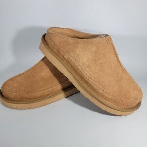 Suede Clogs Leather Mules Deyue Amazon Neutral Casual Size 39 New In Box